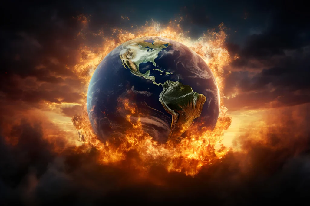 Earth on fire 